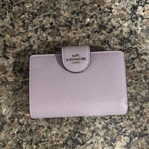 Coach Lavender Leather Wallet